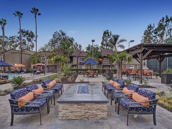 Fire pits and entertainment area